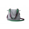 Amalia: borsa donna in vitello perla iris menta